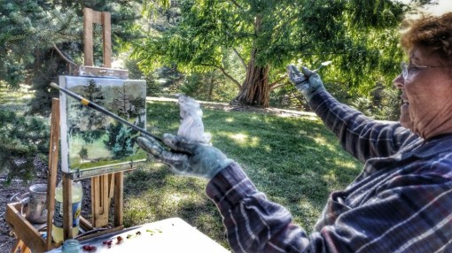 Arnold Arboretum Art with oil colors